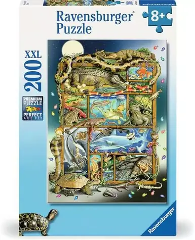 Ravensburger Menažéria plazov a vodných živočíchov / 200 dielikov / od 8 rokov