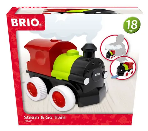 Brio Parný vláčik Steam & Go / od 18 mesiacov