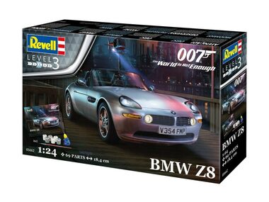 Revell BMW Z8 James Bond / Plastikový model / 1:24 / Počet dielikov: 69 / od 14 rokov