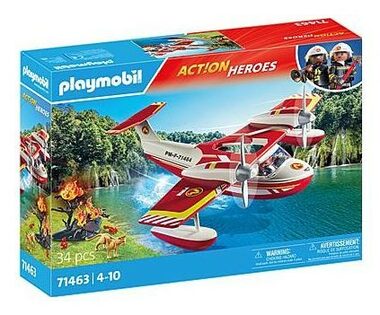Playmobil® Action Heroes 71463 Hasičské lietadlo s hasiacou funkciou / Počet dielikov: 34 / od 4 rokov