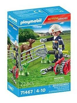 Playmobil® Action Heroes 71467 Hasiči pri záchrane zvierat / Počet dielikov: 22 / od 4 rokov