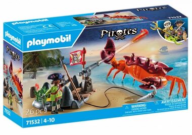 Playmobil® Pirates 71532 Boj s obrím krabom / Počet dielikov: 26 / od 4 rokov