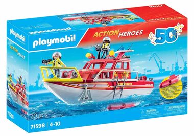 Playmobil® Action Heroes 71598 Hasičská loď / Počet dielikov: 70 / od 4 rokov