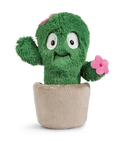 Nici plyš Kvetina Henrietta Kaktus 18 cm / GREEN kolekcia / od 0 mesiacov