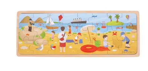 Bigjigs Toys Puzzle Na pláži / od 2 rokov