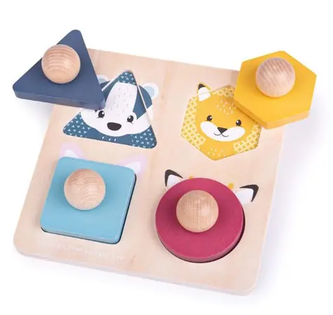 Bigjigs Toys Puzzle v tvare zvieratiek / od 1 roka