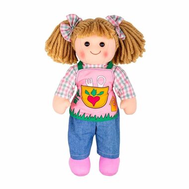Bigjigs Toys Látková bábika Elsie 34cm / od 0 rokov