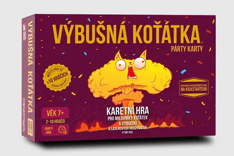 ADC Blackfire Výbušné mačiatka: Párty karty / Doba hrania: 15 minút / Počet hráčov: 2 - 10 / od 7 rokov
