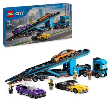 LEGO® City Big Vehicles 60408 Kamión na prepravu áut so športiakmi / Počet dielikov: 998 / od 7 rokov