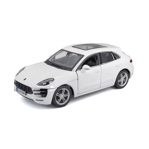 Bburago PLUS Porsche Macan biela / mierka 1:24 / od 3 rokov