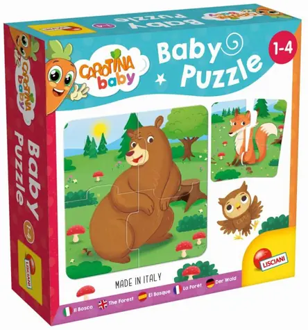 Liscianigioch Carotina Baby Puzzle - Les / od 1 roka