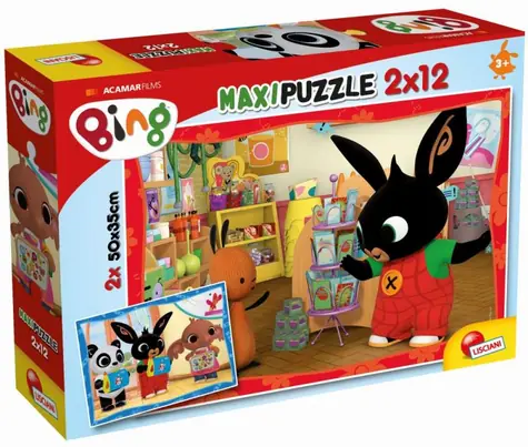 Liscianigioch Bing puzzle Bing a jeho priatelia 2 / 2x12 dielikov / od 3 rokov