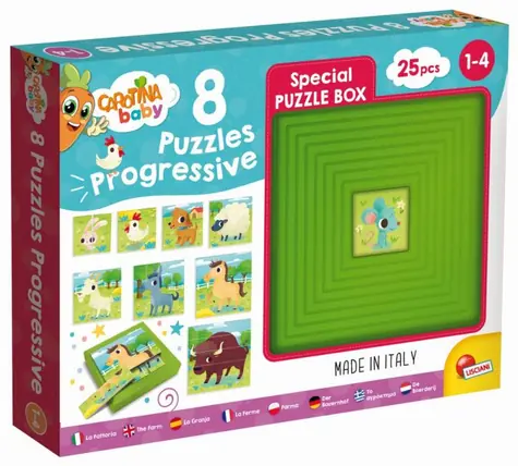 Liscianigioch Carotina Baby 8 Puzzle - Farma / od 1 roka
