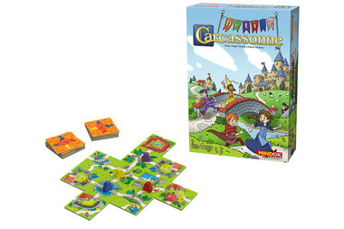 Mindok Deti z Carcassonne / Dĺžka hry: 20 minút / Počet hráčov: 2 - 4 / od 4 rokov