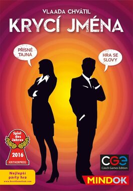 Mindok Krycie mená / Dĺžka hry: 15 minút / Počet hráčov: 2 - 8 / od 10 rokov