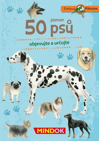 Mindok Expedícia príroda: 50 plemien psov / Dĺžka hry: 15 minút / Počet hráčov: 1 / od 6 rokov