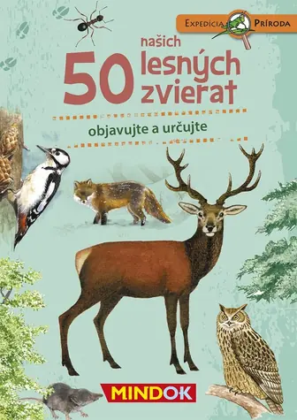 Mindok SK Expedícia príroda: 50 lesných zvierat / Dĺžka hry: 15 minút / Počet hráčov: 1 / od 6 rokov