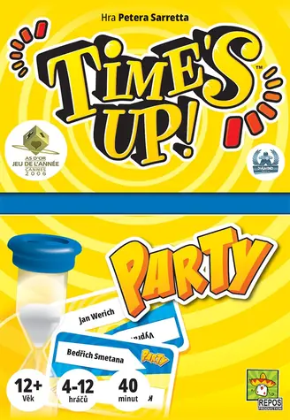 Mindok Time's UP! PARTY! / Dĺžka hry: 40 minút / Počet hráčov: 4 - 12 / od 12 rokov