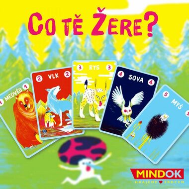 Mindok Čo ťa žerie? / Dĺžka hry: 15 minút / Počet hráčov: 2 - 5 / od 8 rokov