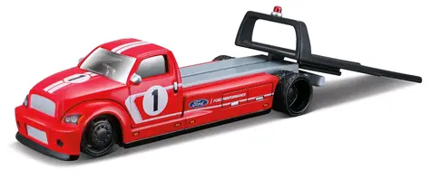 Maisto Flatbed - 2018 Ford GT Heritage Edition červená / mierka 1:64 / od 8 rokov 