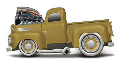 Maisto Muscle Machines - 1949 Ford F1 Pickup / mierka 1:64 / od 8 rokov