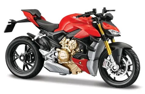 Maisto Ducati Super Naked V4 S červená / mierka 1:18 / od 3 rokov 