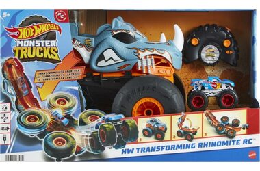 Mattel Hot Wheels RC Monster Trucks Transformujúce sa Rhinomite / od 5 rokov