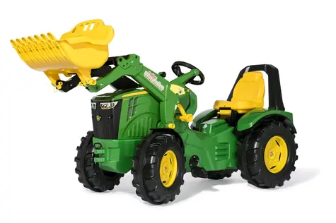 Rollytoys Šliapací traktor X-Trac John Deere Premium s predným nakladačom / od 3 rokov 