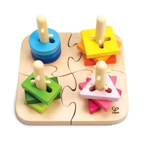Hape Kreatívne drevené puzzle / od 18 mesiacov 