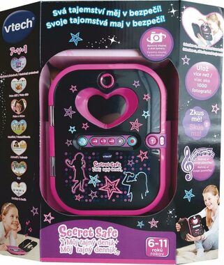 VTech Kidi Secret Safe - Môj tajný denník čierna / CZ verzia / od 6 rokov 