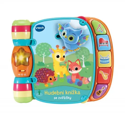 VTech Hudobná knižka so zvieratkami / CZ verzia / od 3 mesiacov 