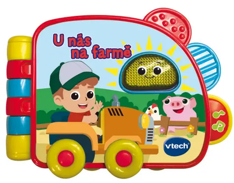 VTech knižka - U nás na farme / CZ verzia / od 3 mesiacov 