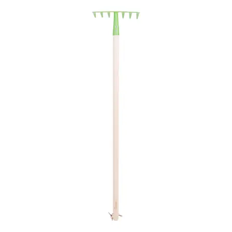 Bigjigs Toys Záhradné hrable zelené / od 3 rokov