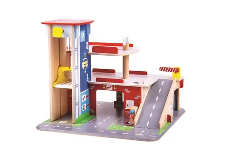 Bigjigs Toys Garáž s parkoviskom / od 3 rokov