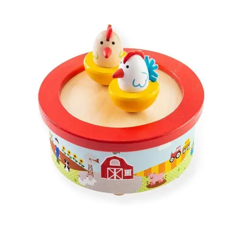Bigjigs Toys Drevená hracia skrinka farma / od 3 rokov