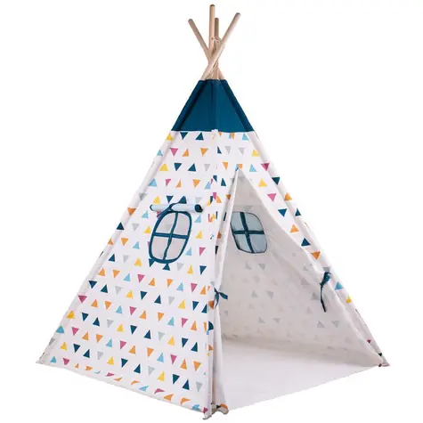 Bigjigs Toys Týpi pestrofarebné / od 18 mesiacov