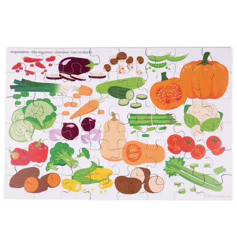 Bigjigs Toys Podlahové puzzle Zelenina / od 2 rokov