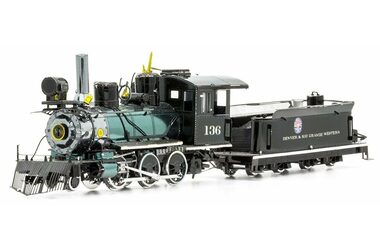 Metal Earth 3D Puzzle Wild West: 2-6-0 Lokomotíva / 187 dielikov / od 14 rokov