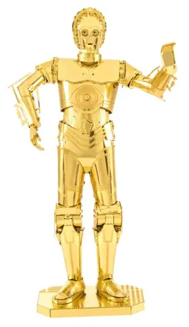 Metal Earth 3D Puzzle Star Wars: C-3PO (zlatý) / 56 dielikov / od 14 rokov