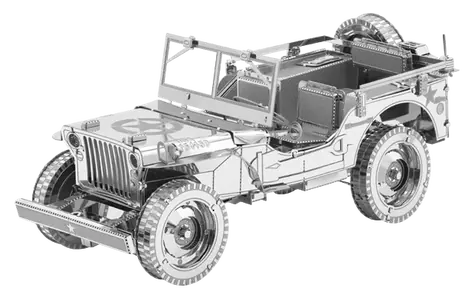 Metal Earth 3D Puzzle Jeep Willys MB Overland / 76 dielikov / od 14 rokov