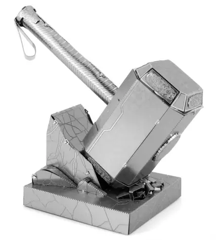 Metal Earth 3D Puzzle Avengers: Thórovo kladivo / 24 dielikov / od 14 rokov