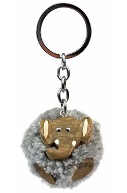 2Kids Toys Drevená kľúčenka pompon Slon / od 3 rokov
