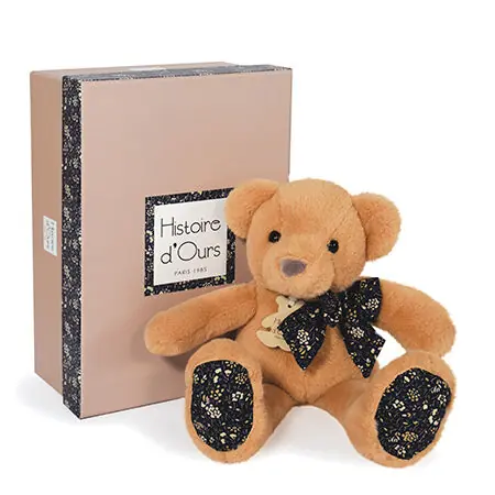 Doudou Histoire d´Ours Plyšový kamarát svetlo hnedý medvedík 25 cm / od 0 rokov