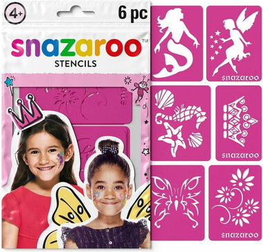 SNAZAROO Šablóny na tvárovej farby Fantasy 6ks / od 4 rokov 