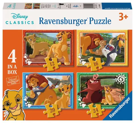 Ravensburger Disney: Leví kráľ 4 v 1 / od 3 rokov