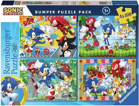 Ravensburger Sonic the Hedgehog / 4x100 dielikov / od 5 rokov