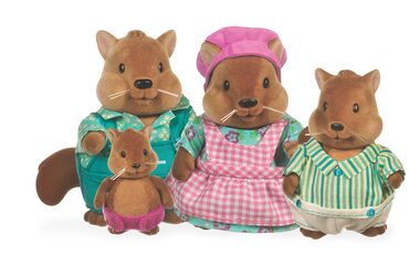 Li'l Woodzeez Rodina veveričiek Bushytail / od 3 rokov