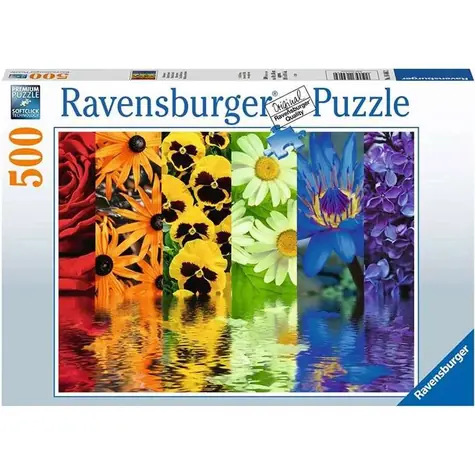 Ravensburger Pestrofarebné kvety / 500 dielikov / od 12 rokov