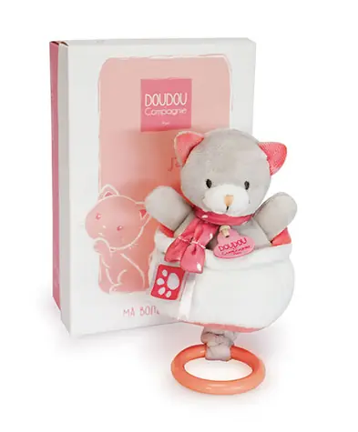 Doudou Plyšová hudobná hračka 20 cm mačka / od 0 rokov