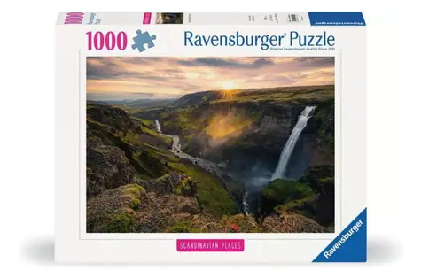 Ravensburger Škandinávia Vodopád Haifoss - Island / 1000 dielikov / od 14 rokov